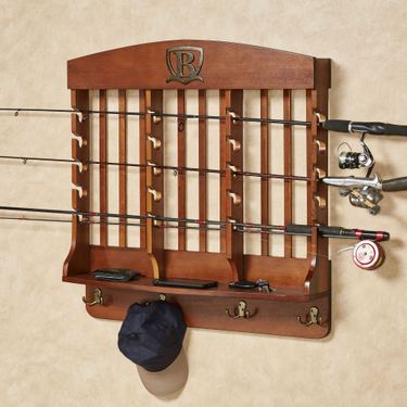 Deluxe Horizontal Cap Rack Mission Red Oak 20 CapImage