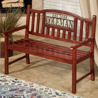 Stonehill Outdoor Bench Regal WalnutImage