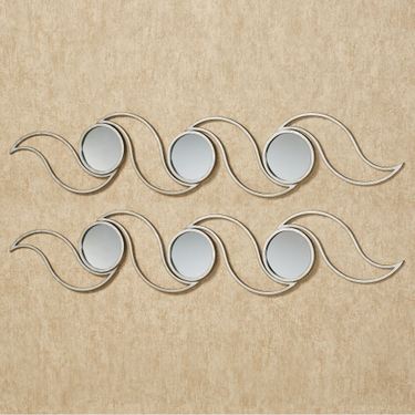 Chester Mirrored Wall Art Silver Set of TwoImage