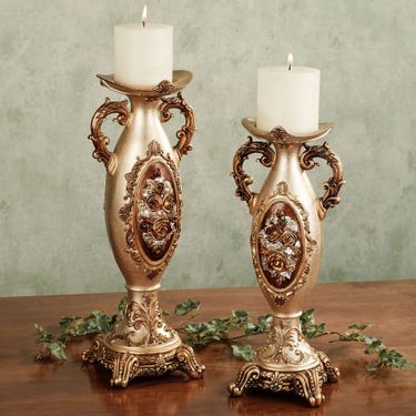 Golden Rose Candleholder SImage