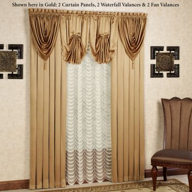 Concord Satin Curtain Panel  55 x 84Image