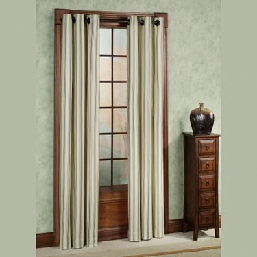 Weathermate Stripe Grommet Curtain PairImage