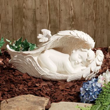 On Angels Wings Sculpture Soft IvoryImage