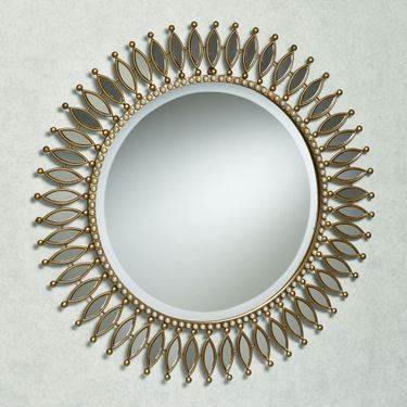 Makayla Round Wall Mirror GoldImage
