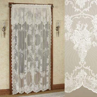 Carly Lace Curtain Panel with ValanceImage