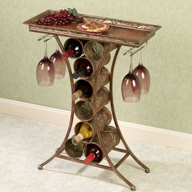 Vinum Wine Rack Table Dark GoldImage