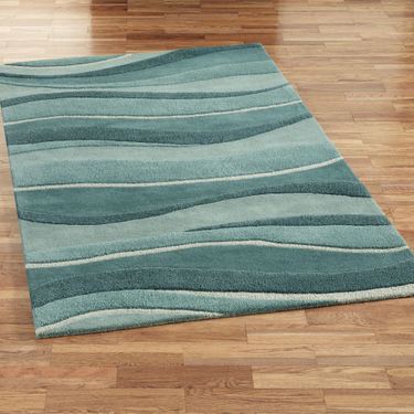Ocean Landscapes Rectangle Rug BlueImage