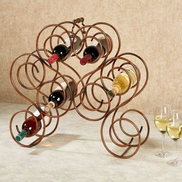 Brady Wine Bottle Rack Burnished BronzeImage