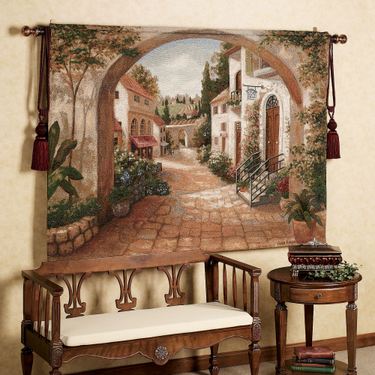 Quaint Town TapestryImage