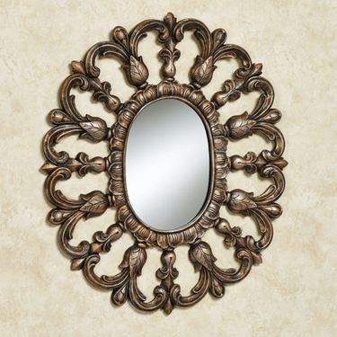 Azura Oval Wall Mirror Gold/BlackImage
