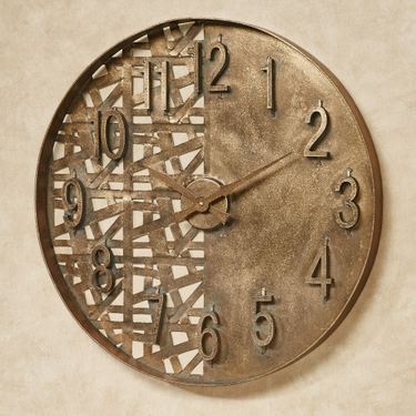 Evolution Wall Clock Dark GoldImage