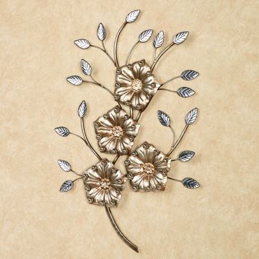 Cadwell Flower Wall Art Champagne GoldImage