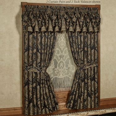 Bellevue Tuck Valance Black 90 x 20Image