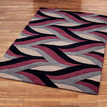 Divergence Rectangle Rug ClaretImage