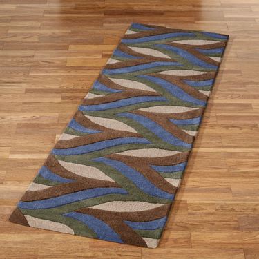 Divergence Rug Runner Indigo 23 x 76Image