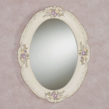 Enclaire Oval Wall Mirror IvoryImage
