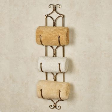 Bain Wall Mount Rack GoldImage