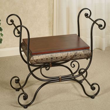 Charleston Vanity Stool BronzeImage