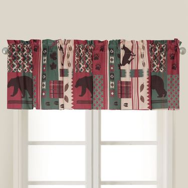Killian Ridge Tailored Valance Multi Earth 72 x 15.5Image