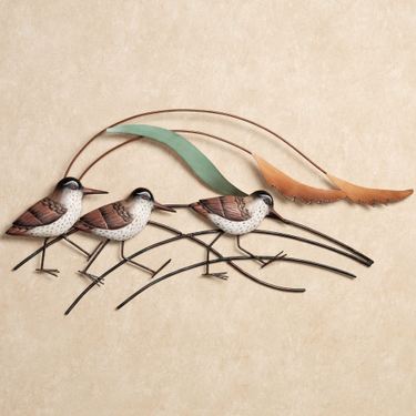 Shorebird Beach Wall Sculpture BrownImage