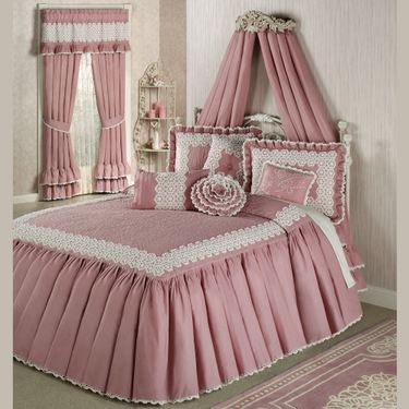 Memories Crochet Bedspread BlushImage