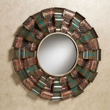 Ryker Wavy Wall Mirror CopperImage