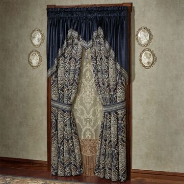 Virtuoso Swag Valance Pair Midnight 64 x 38Image
