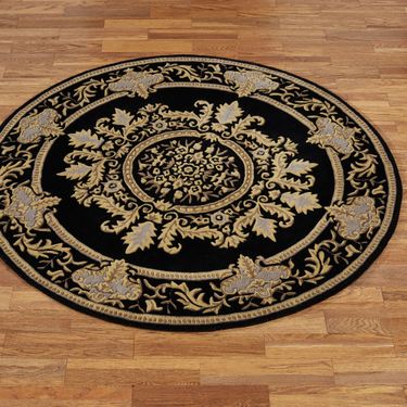 Belmont Round Rug BlackImage