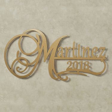 Affinity Established Year Personalized Metal Wall Art Sign Establish DateImage