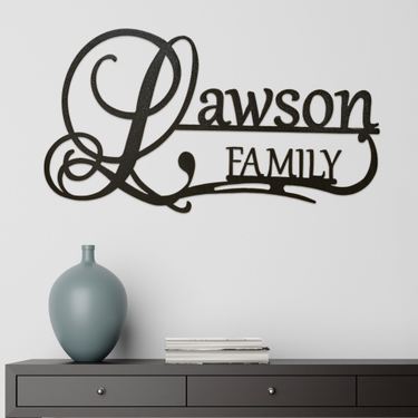 Affinity Family Personalized Metal Wall Art Sign FamilyImage