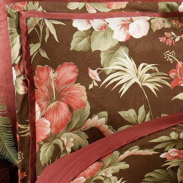 Cabana Tailored Sham CocoaImage