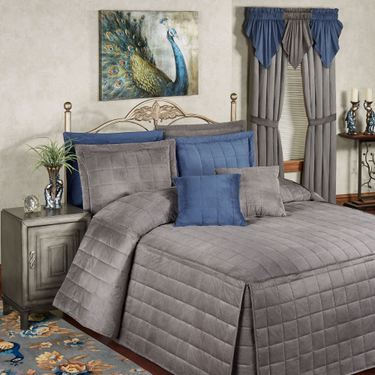 Camden Grande Fitted Bedspread CharcoalImage