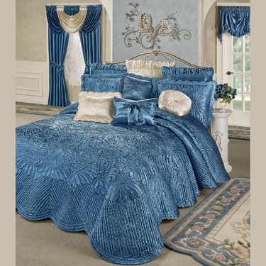 Portia Grande Bedspread SapphireImage