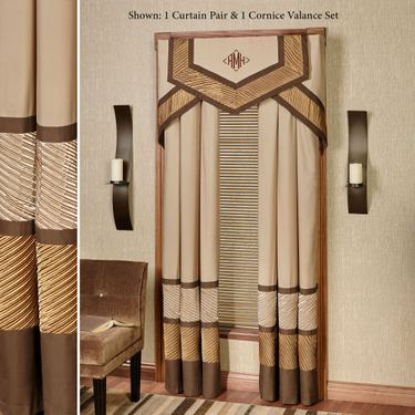 Delta Grommet Curtain Pair BronzeImage