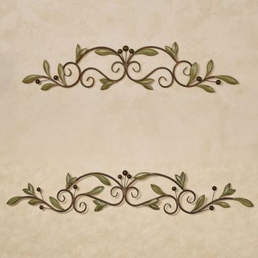 Catalonia Olive Decorative Wall Topper SageImage