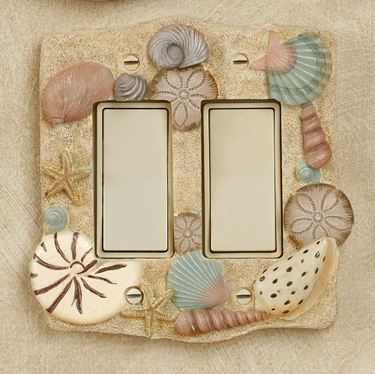 At the Beach Double Dimmer Rocker Switch NaturalImage