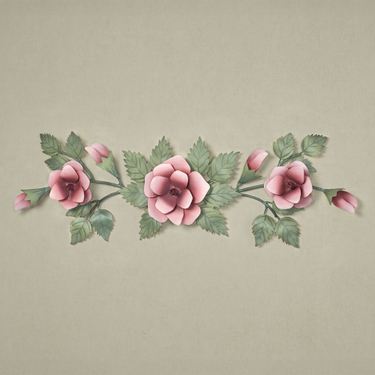 Rose Swag Wall Topper PinkImage