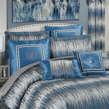 Seleca Flanged Sham Federal BlueImage