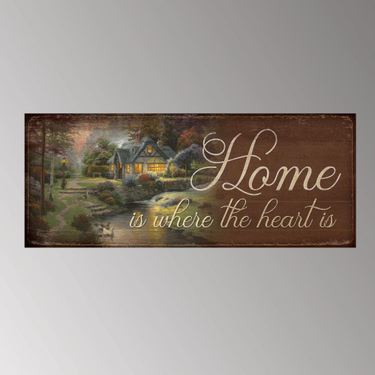 Home Is Where Wall Plaque Art Multi WarmImage