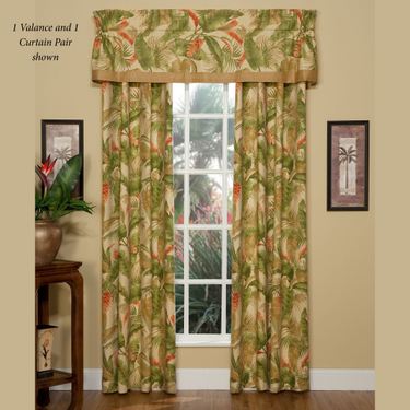 La Selva II Wide Tailored Curtain Pair Light Gold 100 x 84Image
