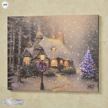 Stonehearth Hutch Lighted Canvas Wall Art Multi WarmImage