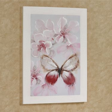 Butterfly Botanicals II Canvas Wall Art PinkImage