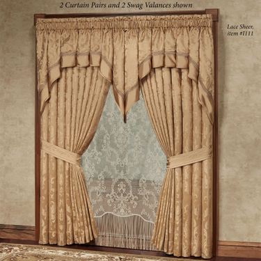 Monaco Swag Valance Gold 76 x 38Image