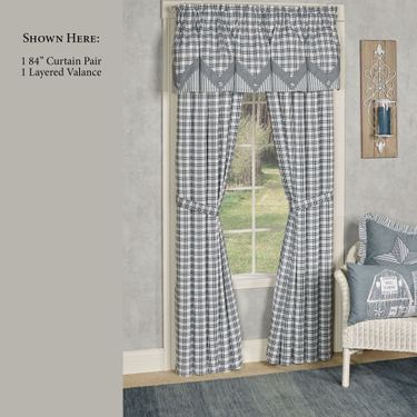 Sawyer Mill Blue Layered ValanceImage