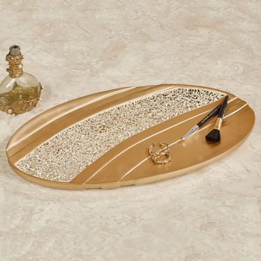 Glamour Vanity Tray Champagne GoldImage