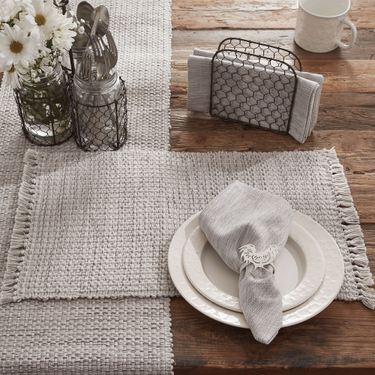 Tweed Basics Placemats Ivory Set of FourImage