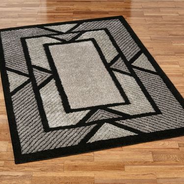 Ternion Rectangle Rug BlackImage