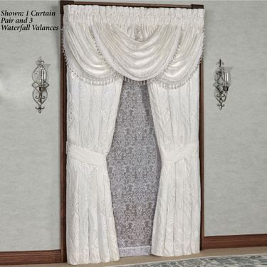 Bianco Wide Tailored Curtain Pair White 100 x 84Image