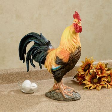 Wild Rooster Table Sculpture Multi WarmImage