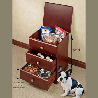 Pet Food Storage Unit Classic CherryImage